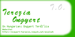 terezia ongyert business card